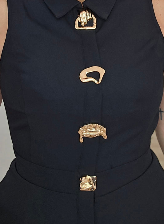 Elegant Black Romper