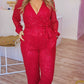 Glitter Red Jumpsuit