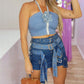 Bunny Denim Skirt