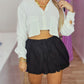 Balloon Black Skirt