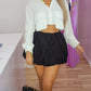 Balloon Black Skirt