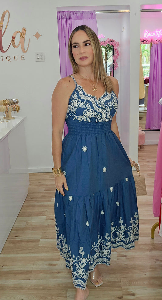 Denim Maxi Dress