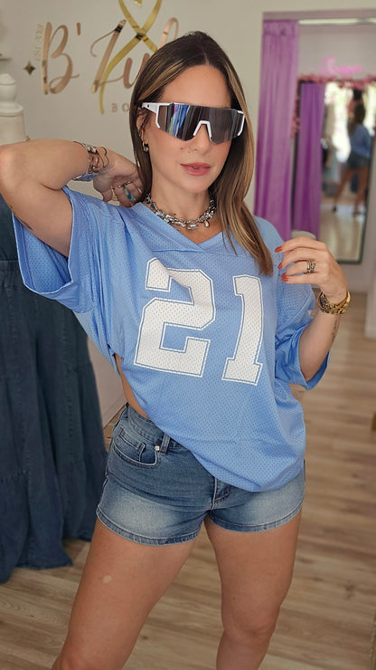 21 Over Size Jersey Top