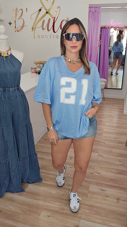 21 Over Size Jersey Top