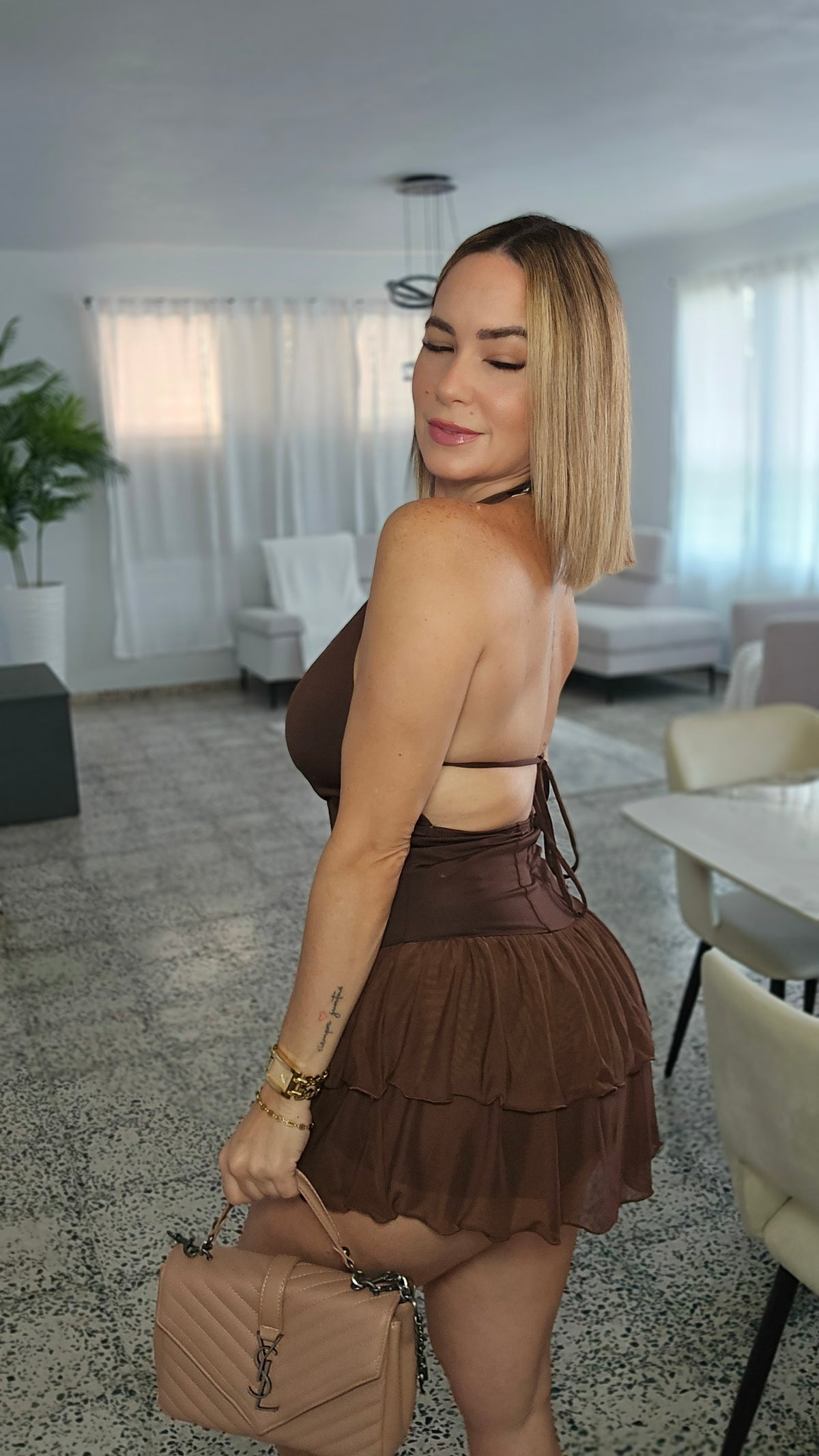 Choco" Romper Dress