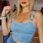 Fabi' Denim Top