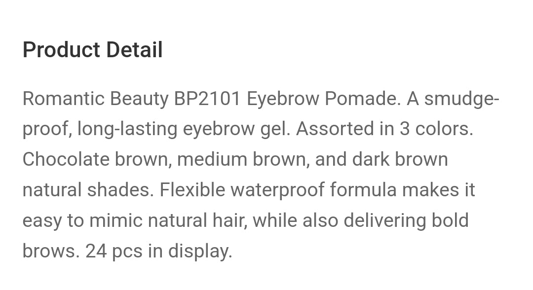 Eyebrow Pomade